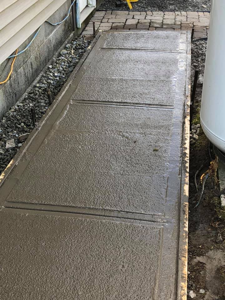Concrete sidewalk and walkway in Norwich, NY