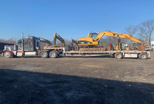Excavation contractor working a job site in Norwich, NY